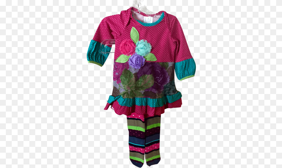 Zaza Couture Roki And Zoi Fusha Flower Legging Set Girl, Applique, Blouse, Clothing, Pattern Png