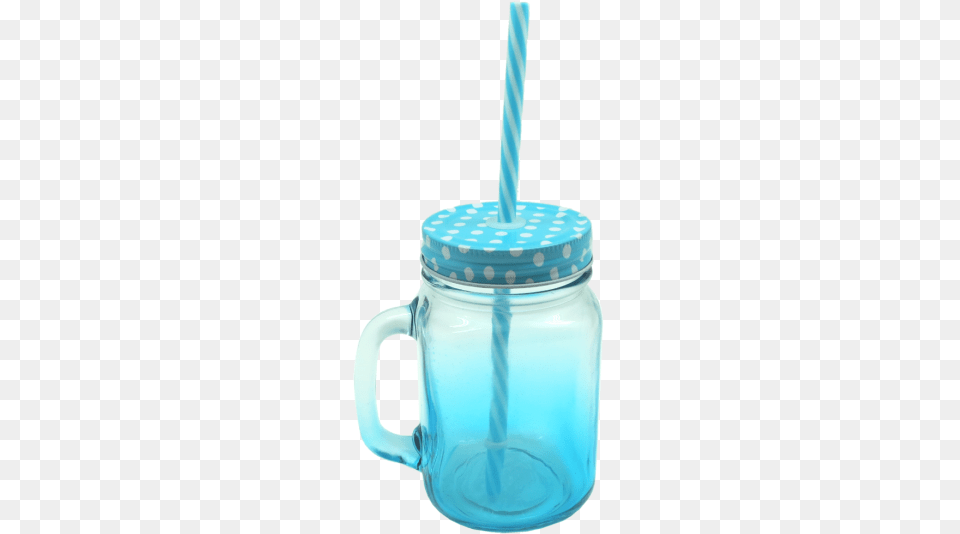 Zb Mason Jar In Blue Gradient Blue, Mason Jar, Bottle, Shaker Free Transparent Png