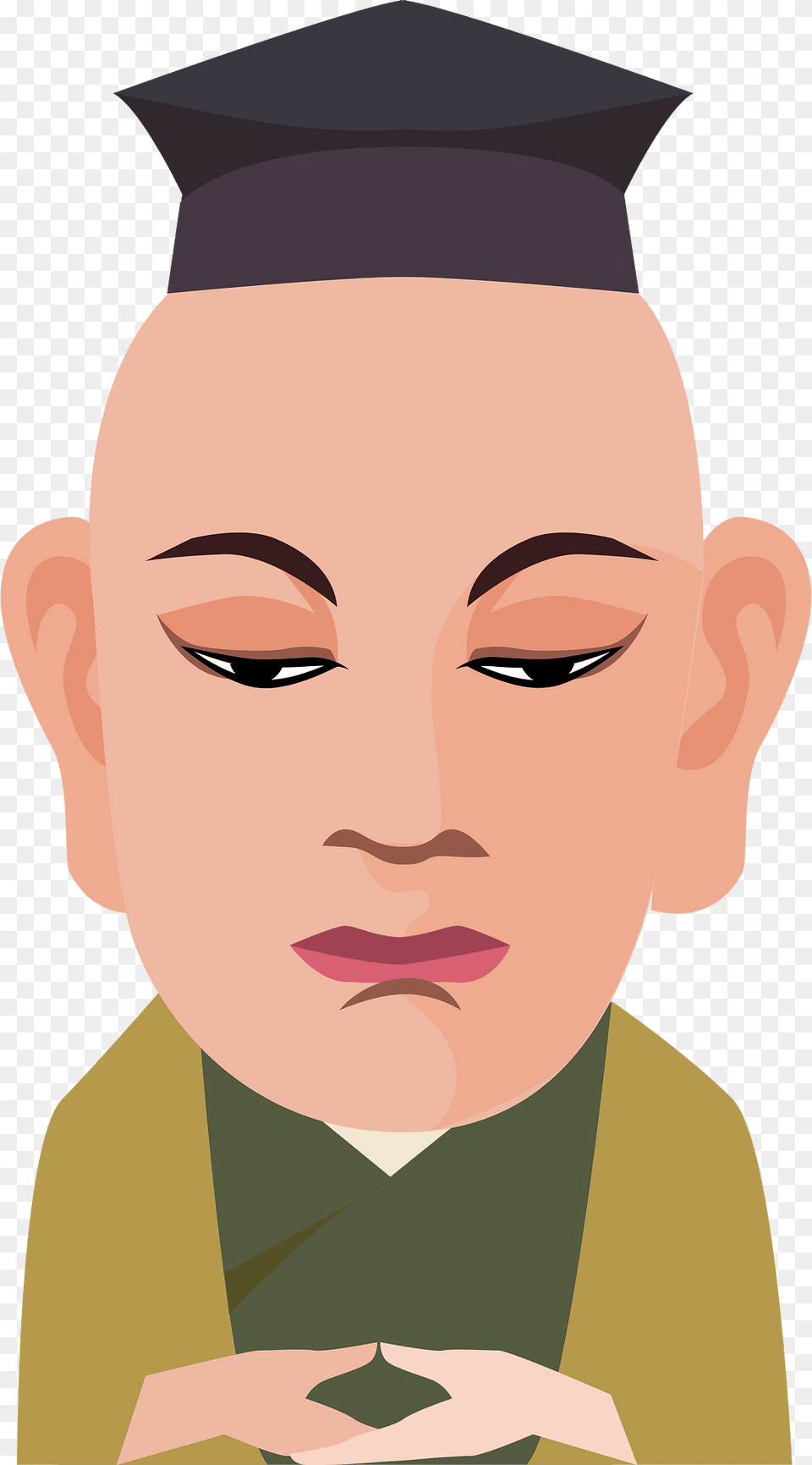 Zeami Motokiyo Clipart, Face, Head, People, Person Free Png Download