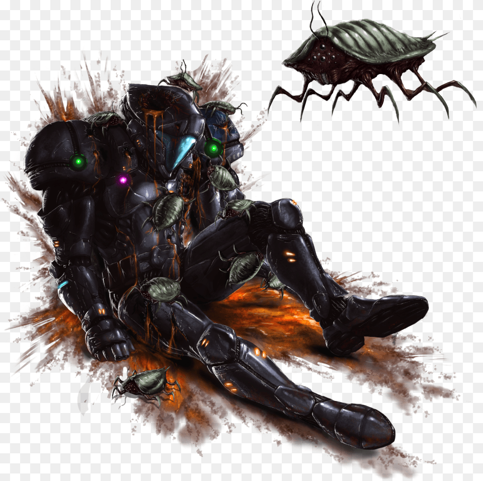 Zebesian Roach Metroid Fusion, Adult, Male, Man, Person Free Transparent Png