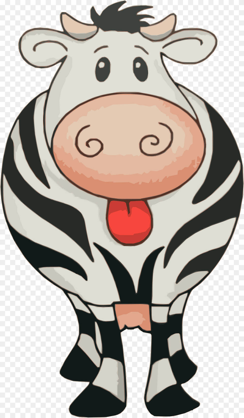 Zebra Clipart, Animal, Cattle, Cow, Dairy Cow Free Transparent Png