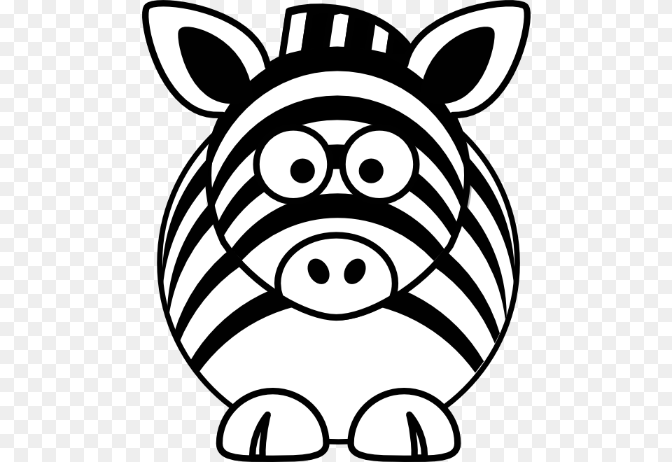 Zebra Clipart Black And White, Ammunition, Grenade, Weapon, Animal Png Image