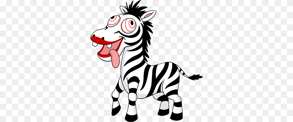 Zebra Clipart Zany, Animal, Mammal, Wildlife Free Transparent Png