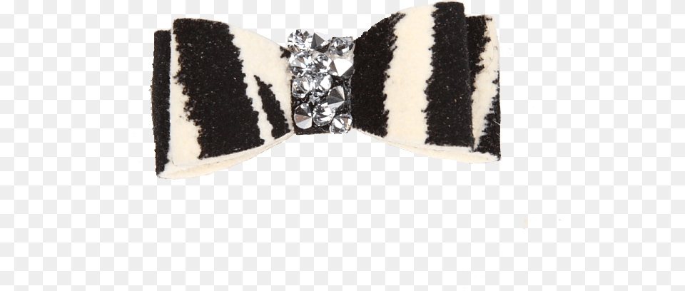 Zebra Crystal Rocks Hair Bow Crystal, Accessories, Formal Wear, Tie, Jewelry Png Image