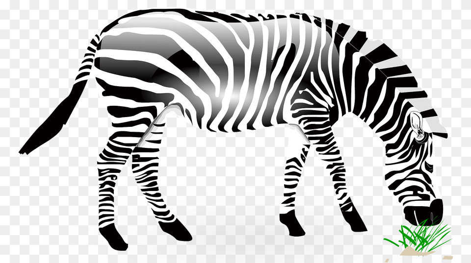 Zebra Eating Grass Clipart, Animal, Mammal, Wildlife Free Png Download