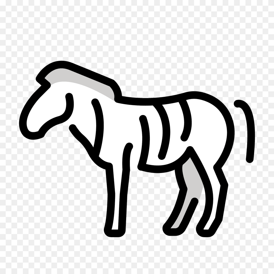 Zebra Emoji Clipart, Stencil, Smoke Pipe, Animal, Colt Horse Free Png Download