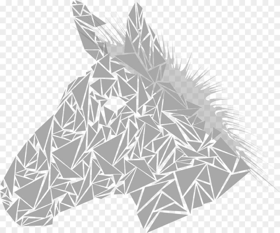 Zebra Equine Head Triangle Vector Drawing Image Horse, Art Free Transparent Png