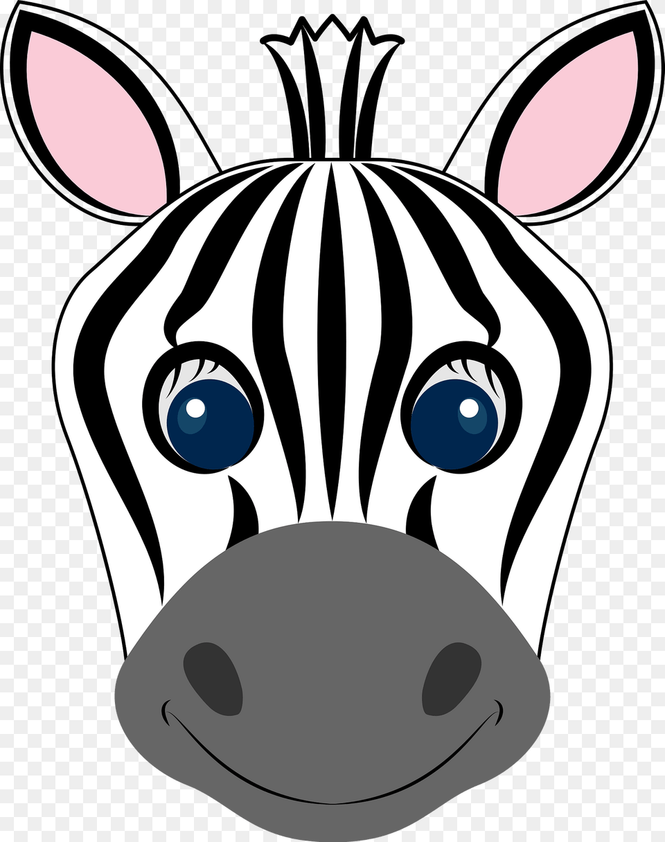 Zebra Face Clipart, Animal, Mammal, Wildlife Free Png