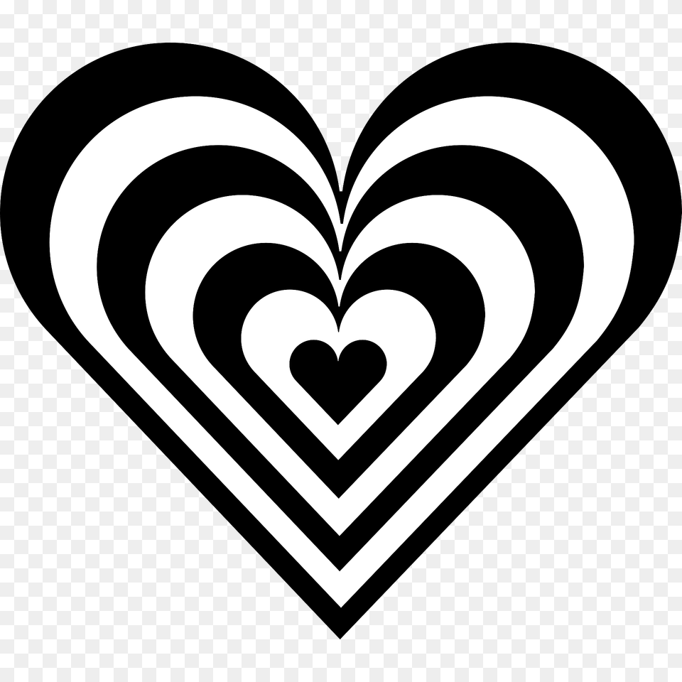 Zebra Heart Clipart, Stencil Free Png