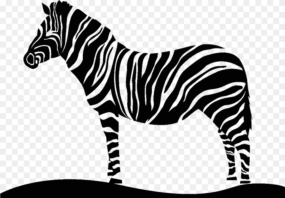 Zebra Horse Sticker Silhouette Animal Silhouette Animaux Zebre, Mammal, Wildlife Free Transparent Png
