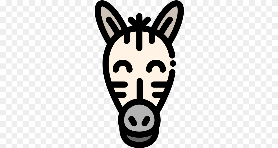 Zebra Icon Horse, Stencil, Animal, Fish, Sea Life Png Image