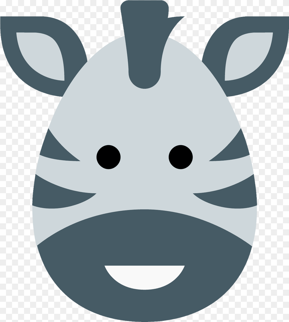 Zebra Icon In Flat Style Zebra Clipart Face, Animal, Astronomy, Mammal, Moon Free Transparent Png