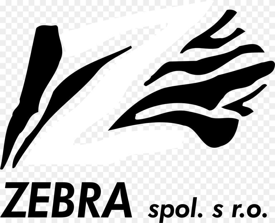 Zebra Logo Black And White Graphic Design, Symbol, Number, Text, Blade Png Image