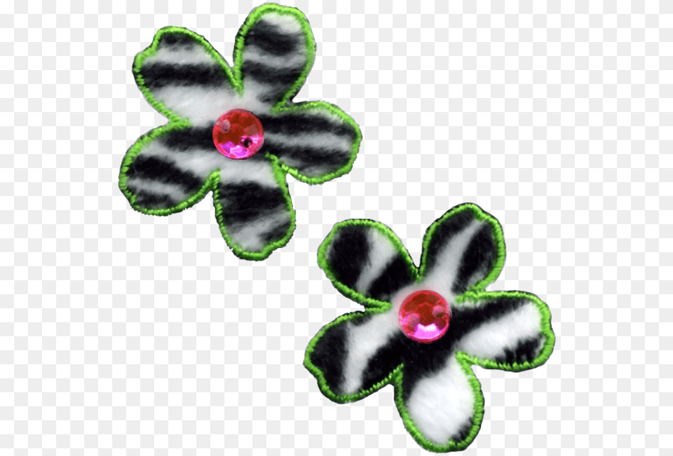 Zebra Print Flowers For Scrapbooking Flower, Accessories, Jewelry, Pattern, Plant Free Png Download
