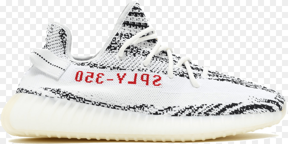 Zebra Yeezy Transparent Amp Clipart Yeezy Boost 350 V2 Zebra, Clothing, Footwear, Shoe, Sneaker Png Image