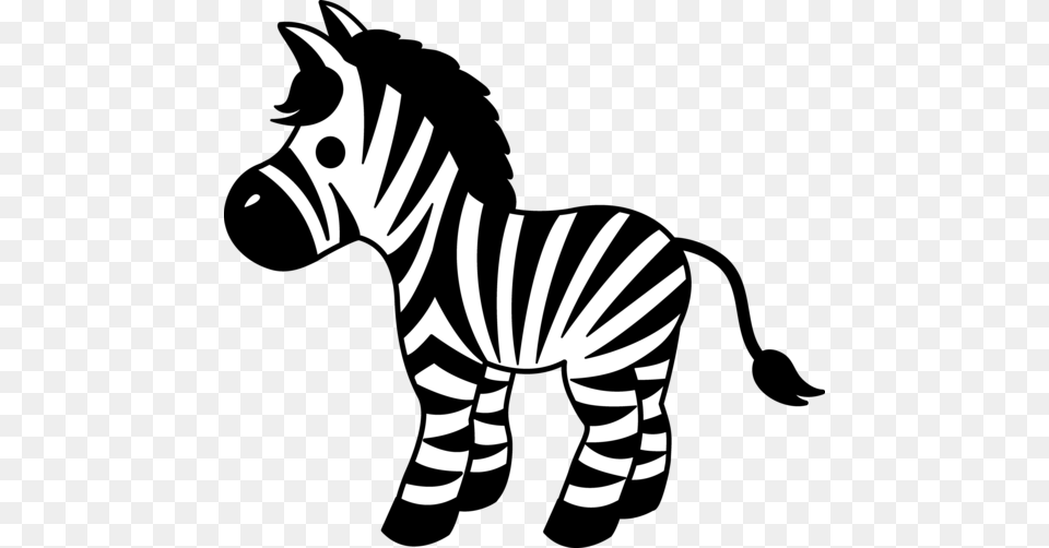 Zebras Clipart, Stencil, Animal, Wildlife, Baby Free Transparent Png