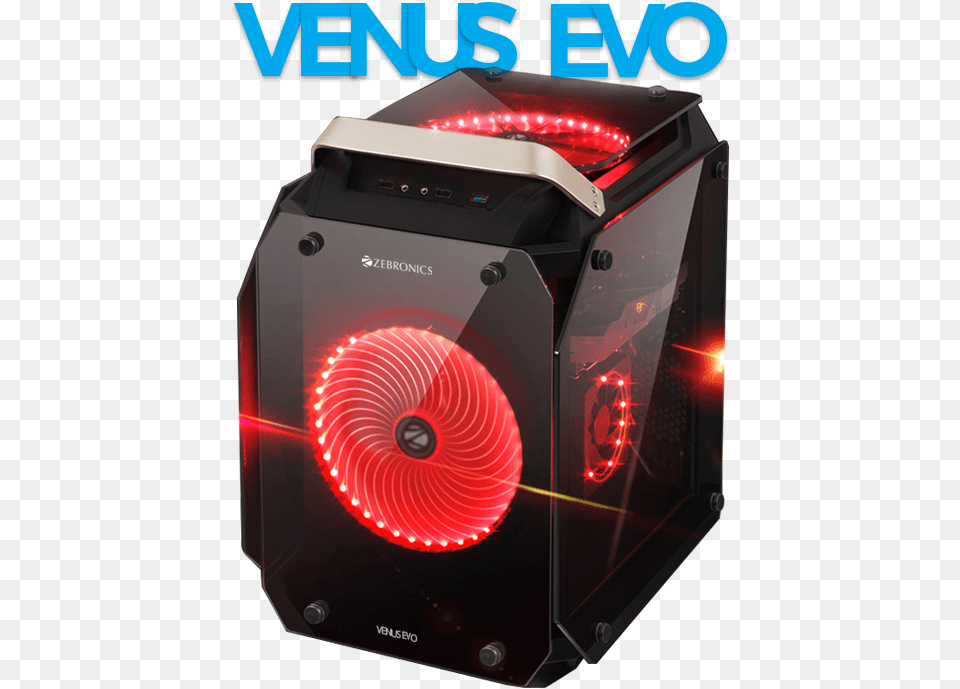 Zebronics Venus Cabinet Gaming, Light, Computer Hardware, Electronics, Hardware Free Transparent Png