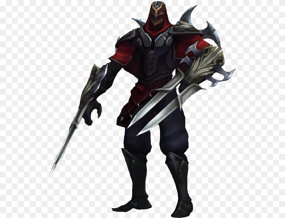 Zed Warrior League Of Legends Zed, Knight, Person, Sword, Weapon Png