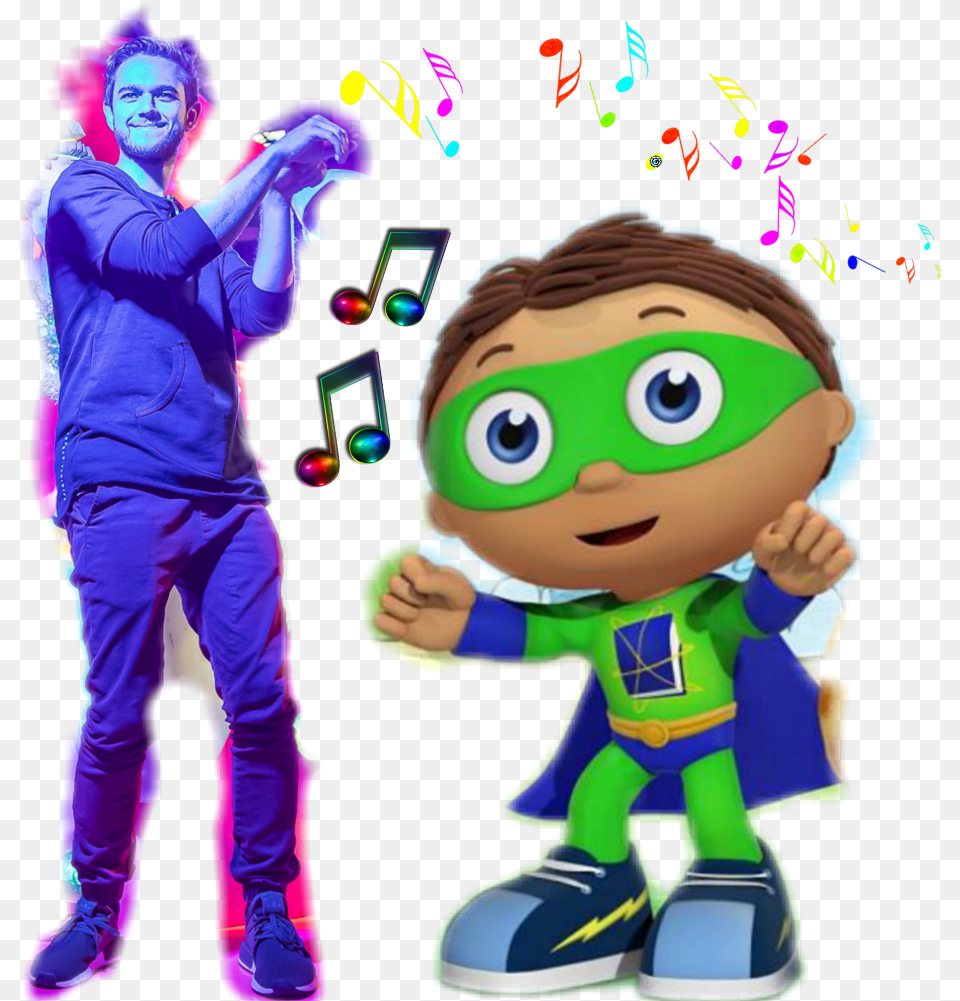 Zedd And Super Why Are The Part Of Rainbowpowersparkles Cartoon, Purple, Adult, Person, Man Free Png Download