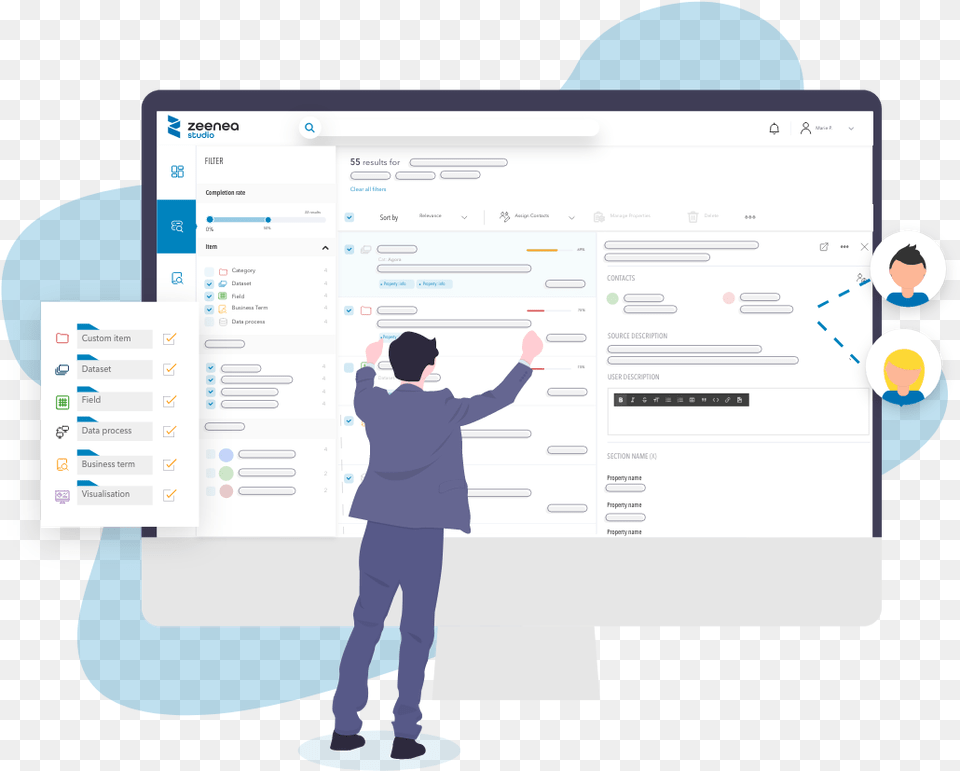 Zeenea Studio Document Your Data With Ease And Automation Sharing, Adult, Male, Man, Person Free Png