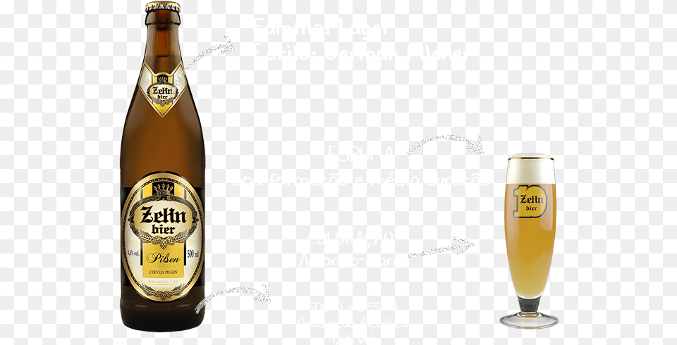 Zehn Malt Beer Zehn Bier Weizen, Alcohol, Beverage, Bottle, Lager Png Image