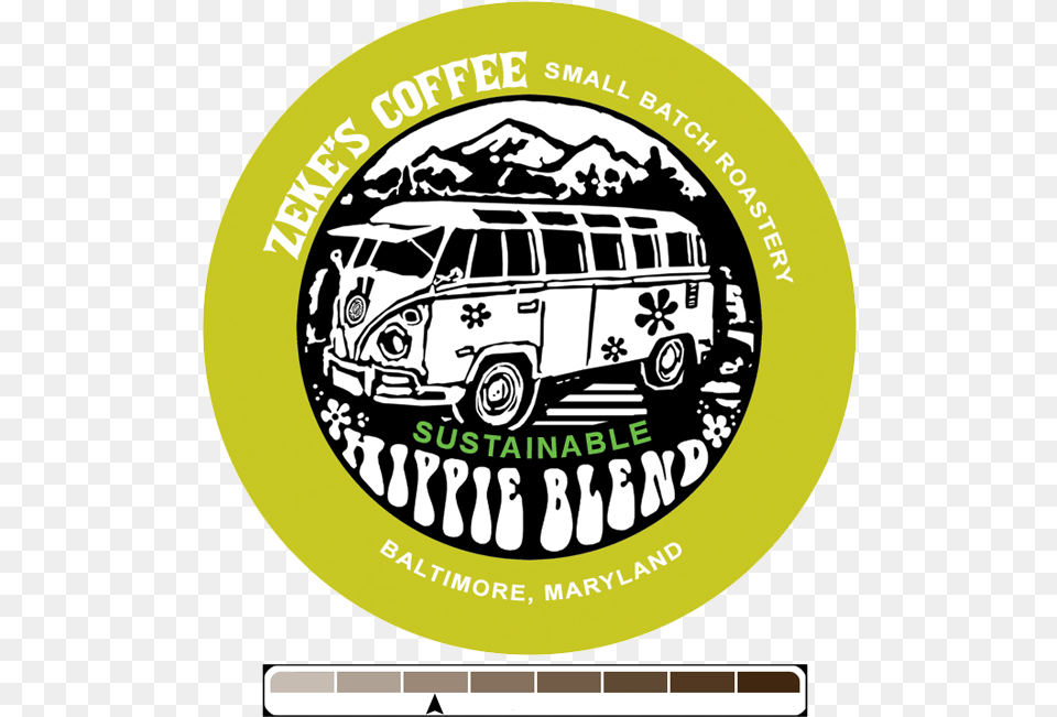 Zekes Coffee Zekes Hippie Blend, Sticker, Car, Transportation, Vehicle Free Png