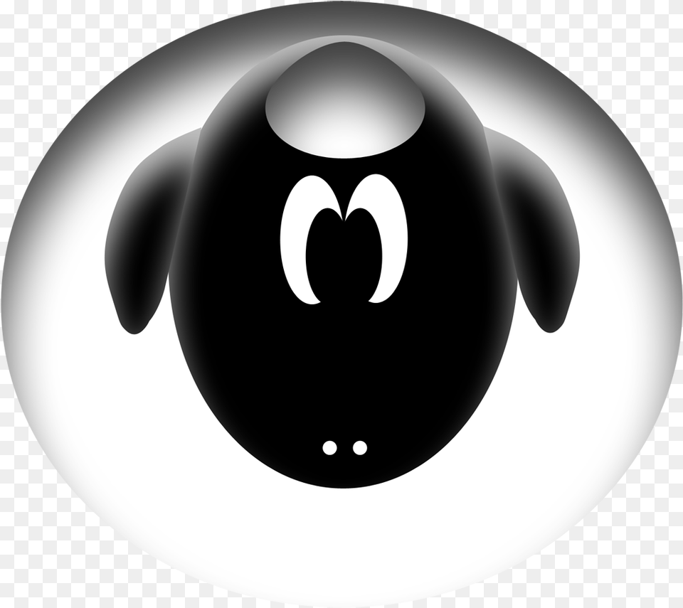 Zekeyspaceylizard Albino Black Sheep Logo, Stencil, Disk Free Png