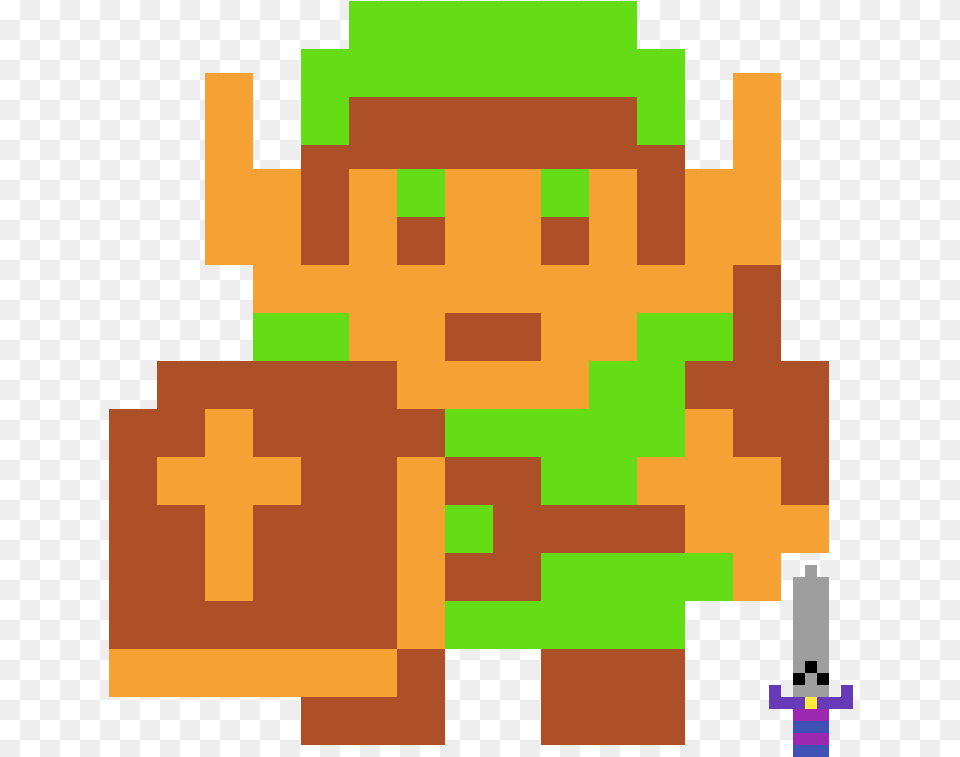 Zelda 8 Bit Link, First Aid Png