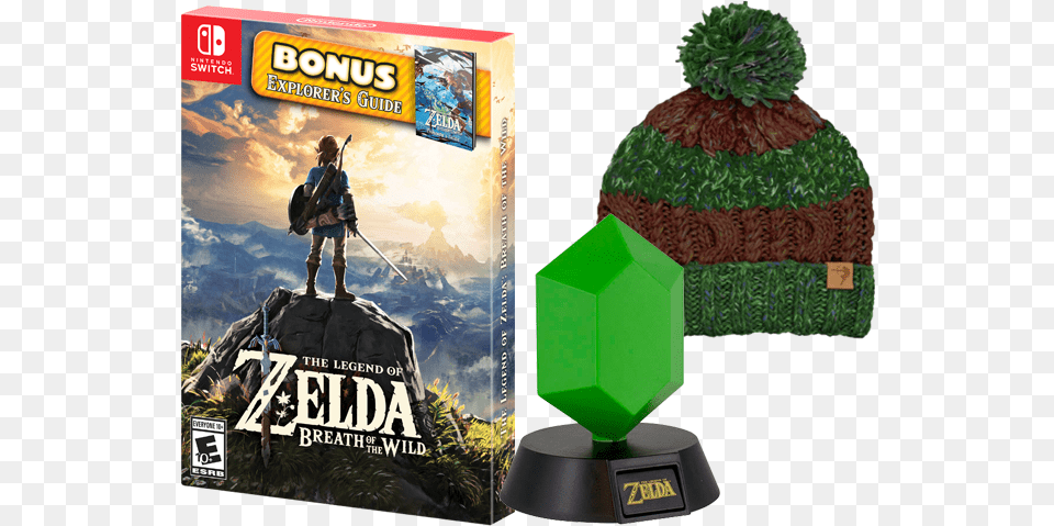 Zelda Botw Sp Zelda Beanie Rupee Light Super Mario Odyssey Starter Pack, Person, Book, Publication, Green Free Transparent Png