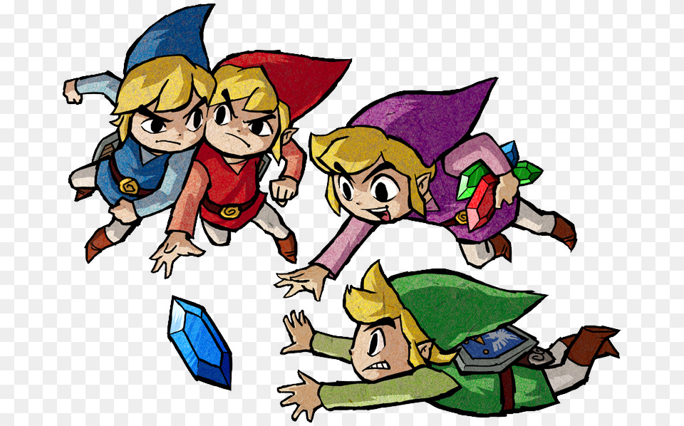 Zelda Clipart Original Link Legend Legend Of Zelda Four Swords Links, Baby, Person, Book, Comics Free Transparent Png