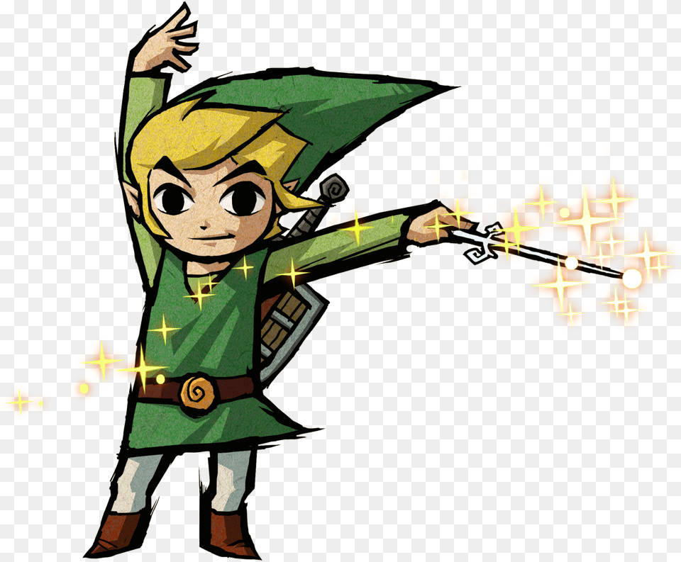 Zelda Clipart Wii U Link Wind Waker Wand, Person, Face, Head, People Free Png
