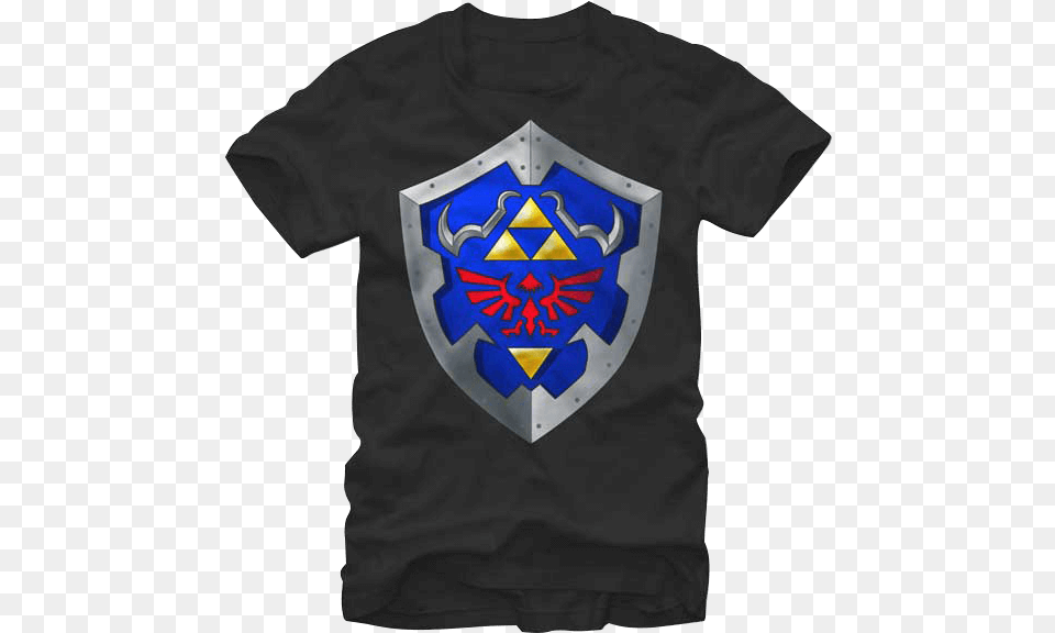 Zelda Hylian Shield T Shirt Nintendo The Legend Of Zelda Simple Shield T Shirt, Armor, Clothing, T-shirt Png Image