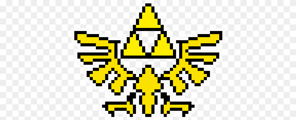 Zelda Logo Pixel Art, Symbol, Qr Code Free Png