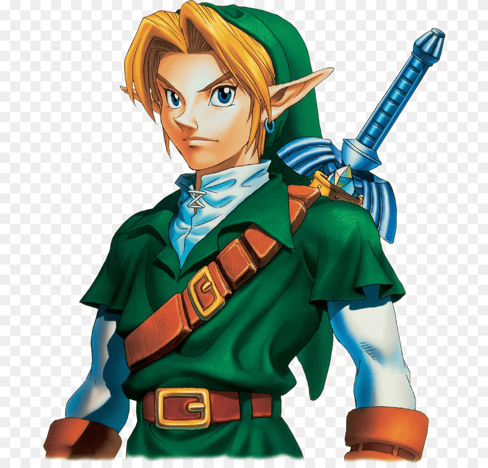 Zelda Ocarina Of Time Link, Book, Clothing, Comics, Costume Free Png Download