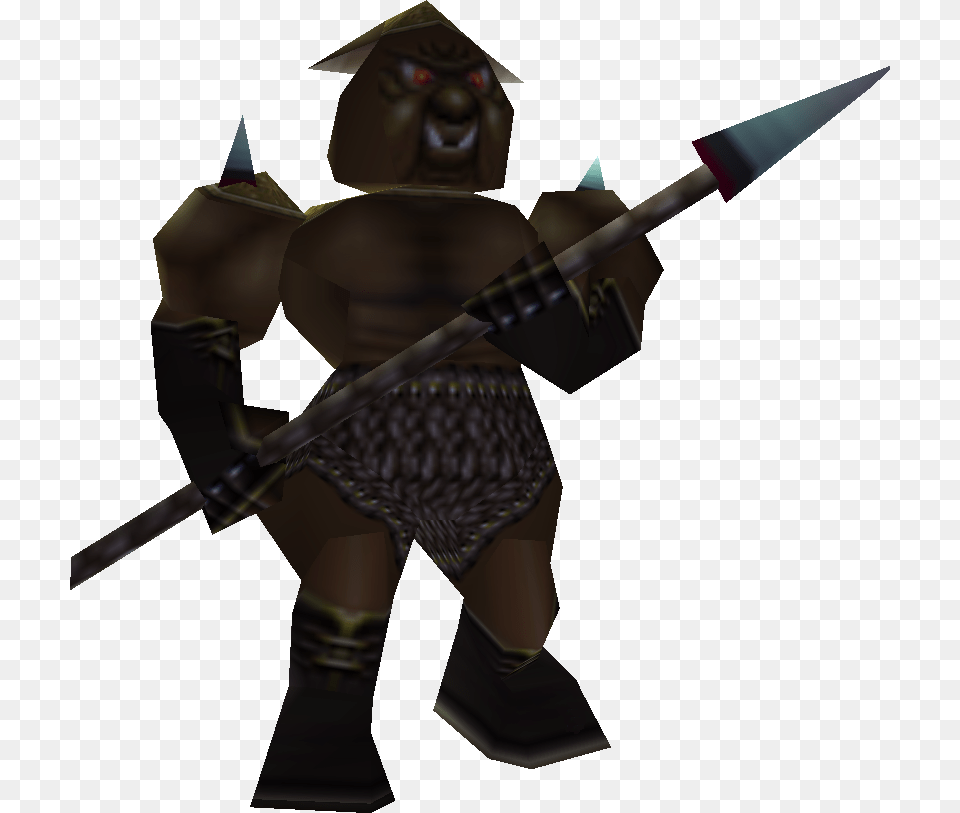 Zelda Ocarina Of Time Moblin, Spear, Weapon, Blade, Dagger Png