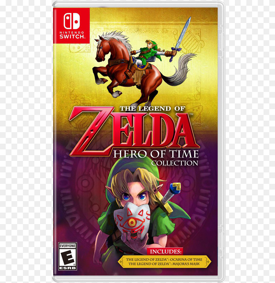 Zelda Ocarina Of Time Nintendo Switch, Book, Publication, Baby, Person Free Png