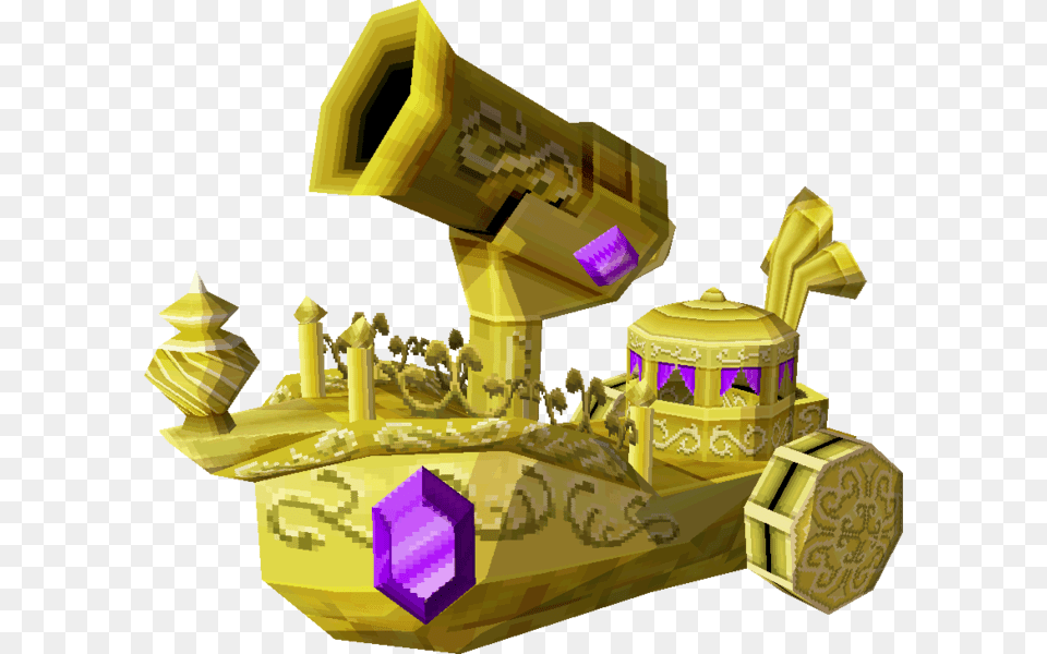 Zelda Phantom Hourglass Golden Ship, Treasure, Machine, Bulldozer Free Png Download
