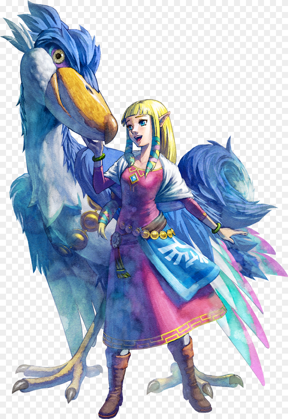 Zelda Skyward Sword Loftwing, Adult, Person, Female, Woman Free Transparent Png