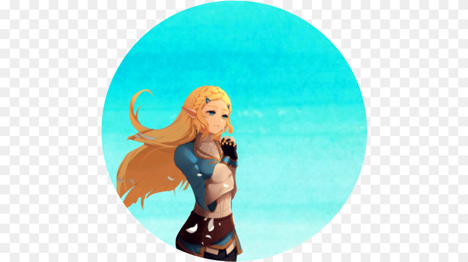 Zelda Sticker Botw Princesszelda Princess Zelda In Breath Of The Wild, Adult, Person, Woman, Female Free Png Download