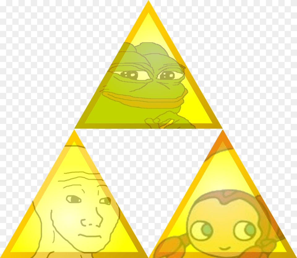 Zelda Tri Force Triforce Troll, Triangle, Face, Head, Person Free Png