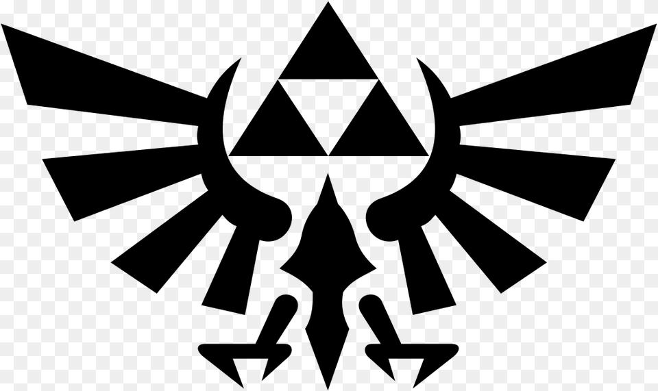 Zelda Triforce Svg, Gray Free Png Download