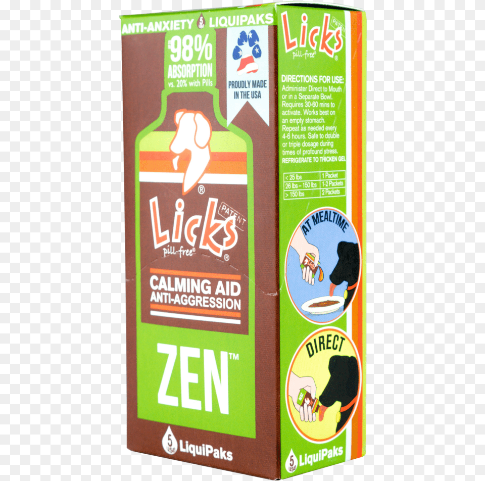 Zen 5ct Licks Dog Zen Calming Aid Supplements, Advertisement, Poster, Book, Publication Free Png Download