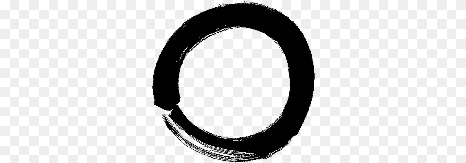 Zen Circle, Gray Png