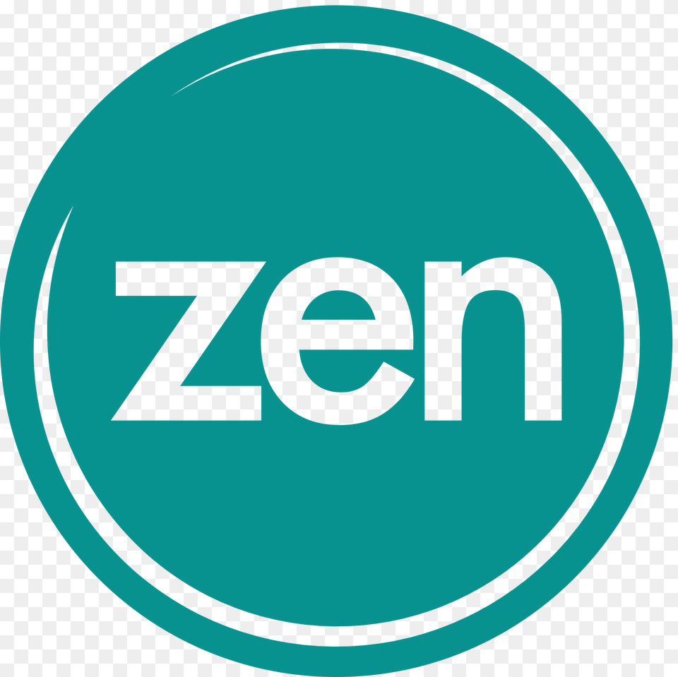 Zen Final Teal, Logo, Disk Png