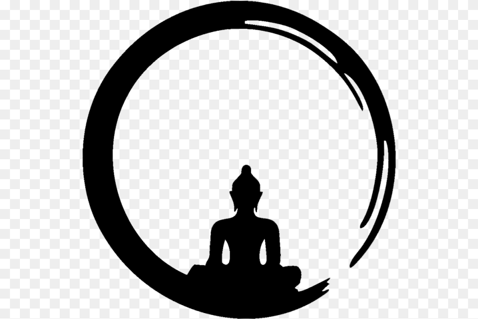 Zen Meditation Zen Meditation Chan Meditation Line Art Of Buddha, Photography, Silhouette, Person Free Png Download