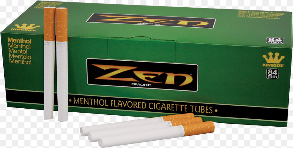 Zen Menthol Flavored Cigarette Tubes Zen Menthol Tubes, Tobacco Free Png