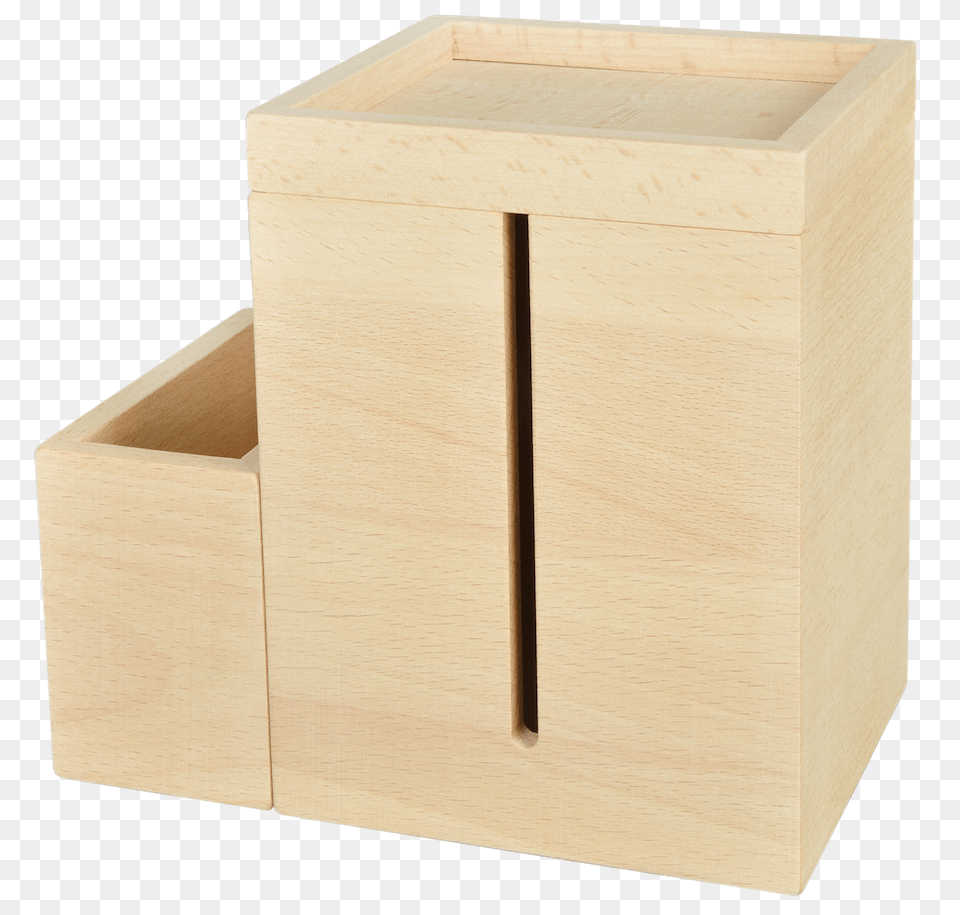 Zen Tissue Box And Desk Organiser Naiise, Crate, Drawer, Furniture, Wood Png Image