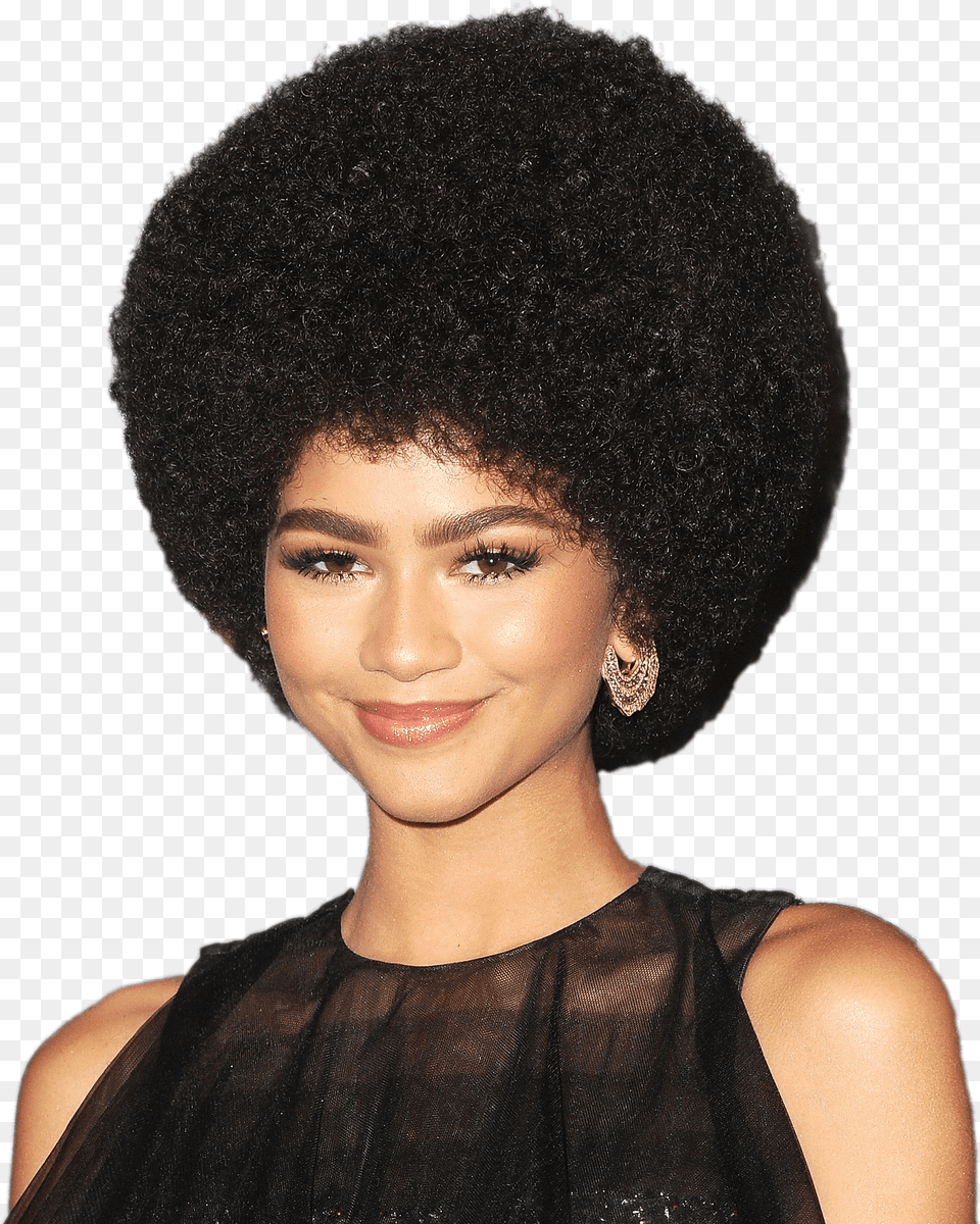 Zendaya Afro Hairstyle Afro Zendaya Natural Hair, Black Hair, Person, Adult, Portrait Png