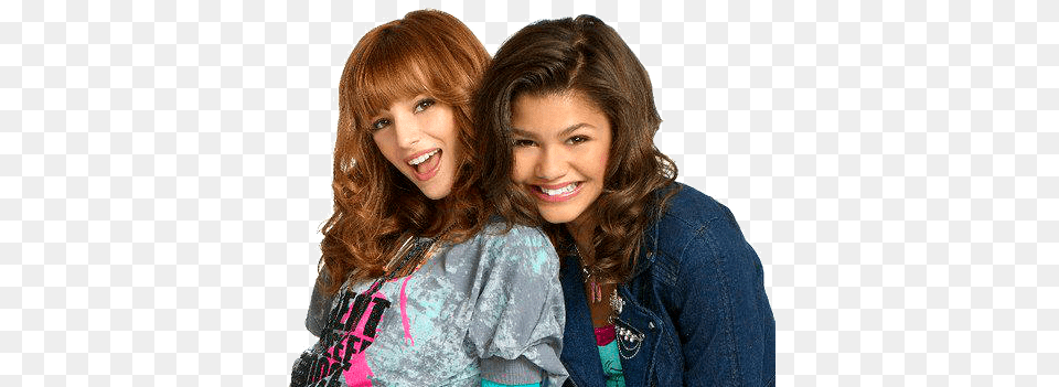 Zendaya Coleman And Bella Thorne Wallpaper Possibly Rocky Blue, Happy, Mouth, Person, Photography Free Png Download