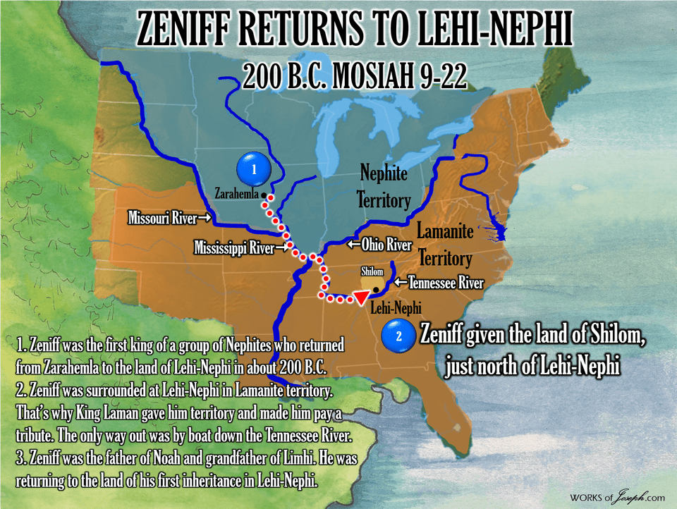 Zeniff Returns To Lehi Nephi Atlas, Chart, Plot, Diagram, Map Free Png Download